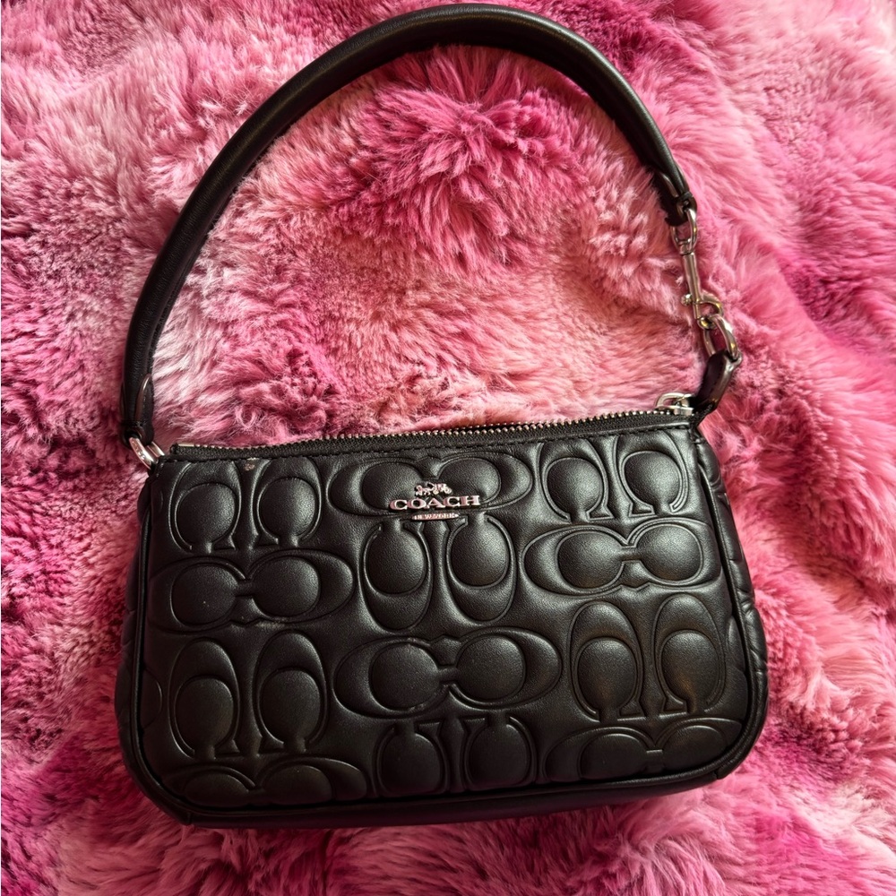 Coach Nolita 19 In Signature Raised Black Logo